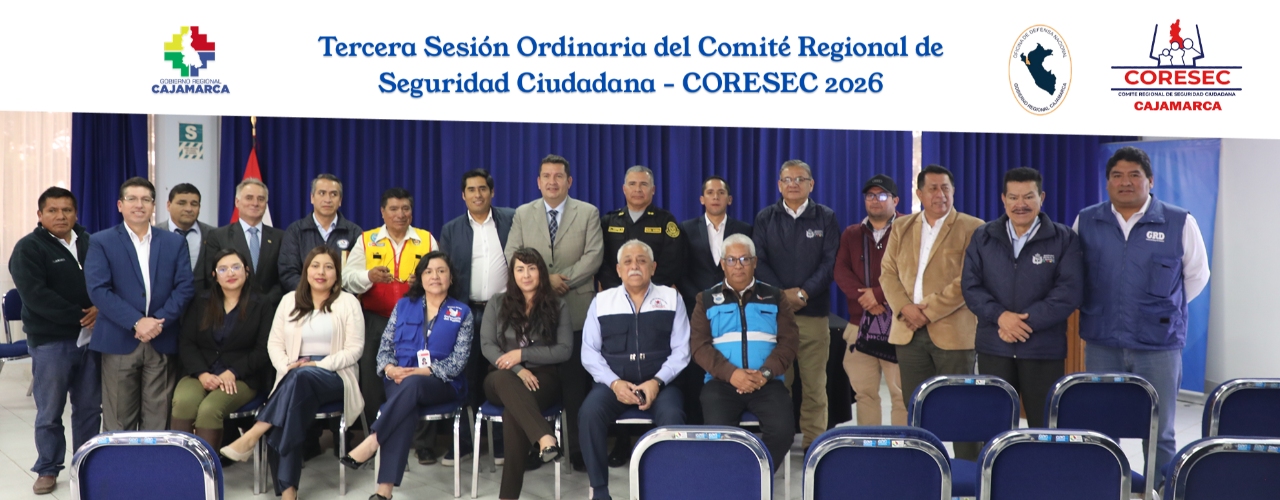 Desarrollo de la Tercera Sesión Ordinaria del Comité Regional de Seguridad Ciudadana - 2026
